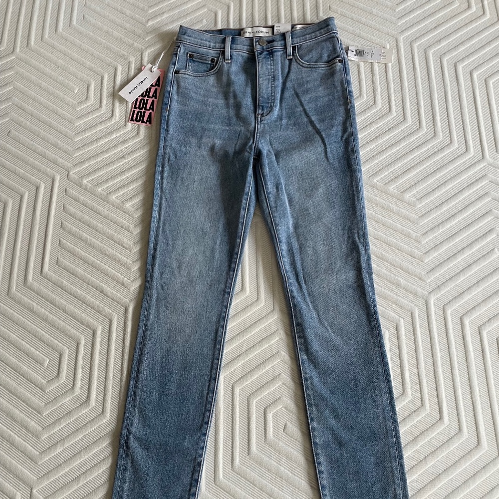 Aritzia Denim Forum, Lola high rise skinny jean, 26W, 30L, Picture this blue